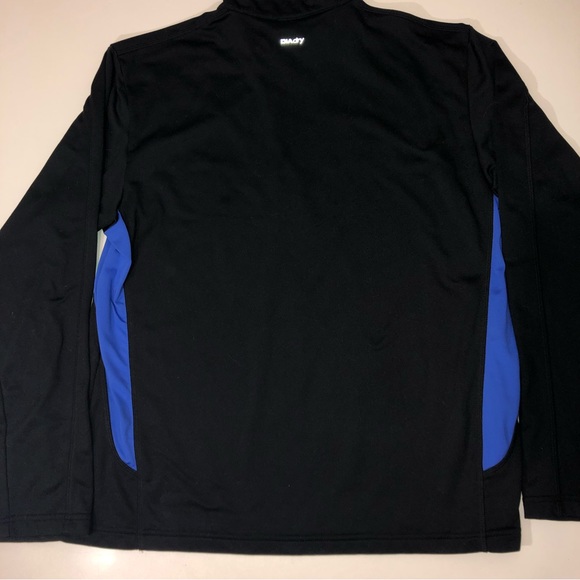 Diadora Track Pullover Half zip Womens Siz Xl Black & Blue - Picture 7 of 16